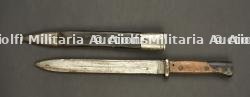 Baïonnette allemande 84-98 1er type régimentée. German first-pattern S84/98 regimental bayonet.