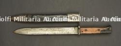 Baïonnette allemande 84-98 1er type régimentée. German first-pattern S84/98 regimental bayonet. — photo 5