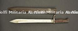 Baïonnette allemande 98-05 à dents de scie et fourreau fer. German S98/05 sawback bayonet with iron scabbard. — photo 5