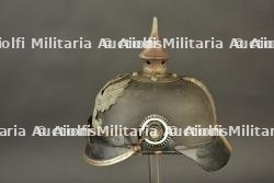 Casque à pointe prussien M1915 en fibres, nominatif. Named Prussian M1915 fibre pickelhaube. — miniature 7