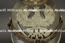 Casque à pointe prussien M1915 en fibres, nominatif. Named Prussian M1915 fibre pickelhaube. — photo 13