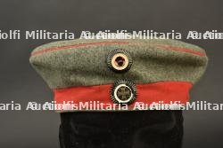Mütze M1907 feldgrau de réserviste prussien. Prussian reservist's M1907 feldgrau field cap.