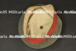 Mütze M1907 feldgrau de réserviste prussien. Prussian reservist's M1907 feldgrau field cap. — miniature 3