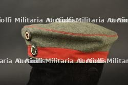 Mütze M1907 feldgrau de réserviste prussien. Prussian reservist's M1907 feldgrau field cap. — miniature 10