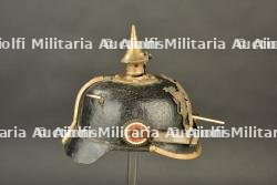 Casque à pointe du Wurttemberg avec impacts. Battle-damaged Württemberg pickelhaube. — miniature 9