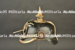 Casque à pointe du Wurttemberg avec impacts. Battle-damaged Württemberg pickelhaube. — miniature 12