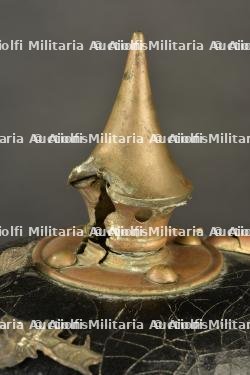 Casque à pointe du Wurttemberg avec impacts. Battle-damaged Württemberg pickelhaube. — miniature 14