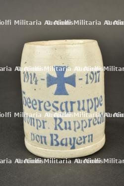 Chope Heeresgruppe Kronprinz Rupprecht 1917. 1917 Army Group Crown Prince Rupprecht beer stein.