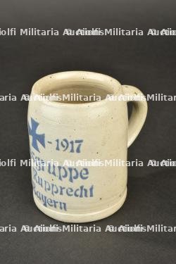 Chope Heeresgruppe Kronprinz Rupprecht 1917. 1917 Army Group Crown Prince Rupprecht beer stein. — photo 4