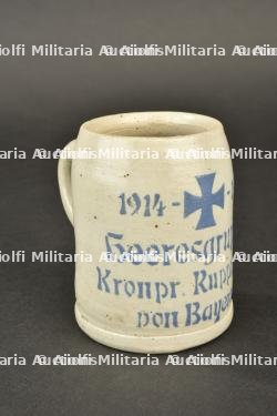 Chope Heeresgruppe Kronprinz Rupprecht 1917. 1917 Army Group Crown Prince Rupprecht beer stein. — photo 5