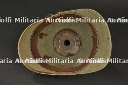 Casque à pointe ersatz en feutre avec plaque Waterloo de Hanovre. German ersatz felt pickelhaube with Hanover Waterloo plate. — photo 3