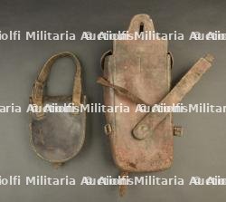 Sacoche d'officier monté du DR20 badois et poche à fer. Mounted officer's saddlebag of Baden Dragoon Regiment 20 and horseshoe pouch. — miniature 3