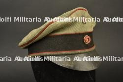 Casquette en velours feldgrau d'un sous officier du 22e Dragons Badois. Feldgrau velvet NCO's peaked cap of Baden Dragoon Regiment 22. — photo 11