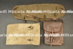 Lot de 3 sacoches de troupes montées allemandes. Lot of three German mounted-troops saddlebags. — photo 1