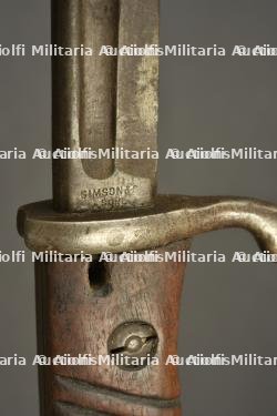 Baïonnette S98 1er type du Jäger Bataillon Nr 13 saxon. S98 first-pattern bayonet of Saxon Jäger Battalion 13. — miniature 3