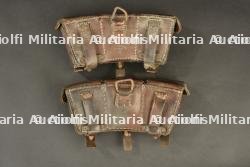 Paire de cartouchières allemandes M1909. Pair of German M1909 ammunition pouches. — miniature 4