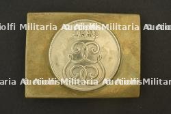 Boucle de ceinturon M1895 du 108e Schützen saxon. M1895 belt buckle of Saxon Schützen Regiment 108.