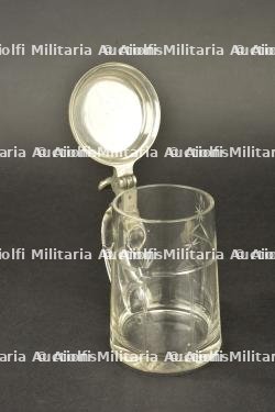 Chope en verre de Jäger, cordon de tir et verre. Jäger beer stein, marksmanship lanyard and drinking glass. — photo 4