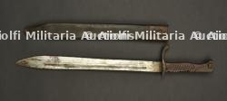 Baïonnette allemande 98-05 du 13e régiment d'artillerie à pied du Wurttemberg. German S98/05 bayonet of Württemberg Foot Artillery Regiment 13.