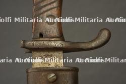 Baïonnette allemande 98-05 du 13e régiment d'artillerie à pied du Wurttemberg. German S98/05 bayonet of Württemberg Foot Artillery Regiment 13. — miniature 2