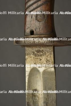 Baïonnette allemande 98-05 du 13e régiment d'artillerie à pied du Wurttemberg. German S98/05 bayonet of Württemberg Foot Artillery Regiment 13. — miniature 5