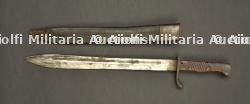 Baïonnette allemande 98-05 du 13e régiment d'artillerie à pied du Wurttemberg. German S98/05 bayonet of Württemberg Foot Artillery Regiment 13. — miniature 6