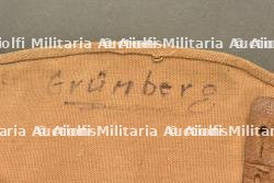 Un sac à pain allemand avec bretelle régimentée FAR70 de Metz Morhange. German bread bag with regimental strap of Field Artillery Regiment 70. — photo 4