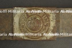 Boucle et ceinturon M1915 d'un artilleur à pied allemand. M1915 belt and buckle of a German foot artilleryman. — miniature 5
