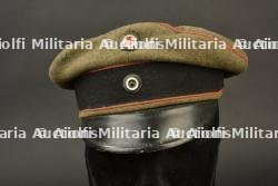 Schirmmütze Artillerie, Pionier, Minenwerfer. German artillery, pioneer or mortar-unit Schirmmütze.