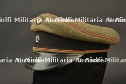 Schirmmütze Artillerie, Pionier, Minenwerfer. German artillery, pioneer or mortar-unit Schirmmütze. — photo 11