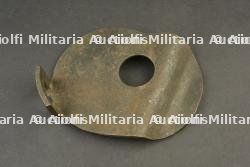 Blindage de avant de mitrailleuse allemande MG 08. Front armour shield for German MG08 machine gun.