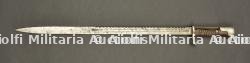 Baïonnette S98 1er type à dents de scie du Garde Schützen Bataillon. First-pattern S98 sawback bayonet of the Guard Rifle Battalion.