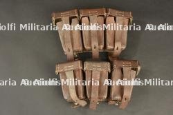 Vraie paire de cartouchières allemandes M1909. Genuine pair of German M1909 ammunition pouches.