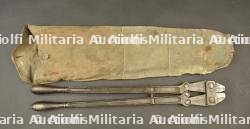 Grande pince coupante avec étui ersatz allemand. Large German wire cutters with ersatz case.
