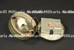 Lampe allemande PERLUX feldgrau. German field-grey PERLUX lamp.