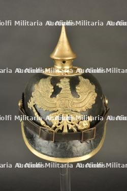 Casque à pointe M1895 du Train Bataillon 15 Alsacien. M1895 pickelhaube of Alsatian Train Battalion 15.