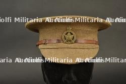 Casquette canadienne modèle 1905 du 1st Depot Battalion Nova Scotia Regiment. Canadian M1905 peaked cap of the 1st Depot Battalion, Nova Scotia Regiment.