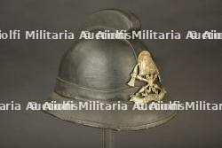 Allemagne, casque de sapeur-pompier de Bargfeld. Germany, Bargfeld firefighter helmet. — photo 4