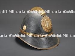 Allemagne ou Suisse, casque de sapeur-pompier d'une localite commencant par H. Germany or Switzerland, firefighter helmet from a locality beginning with H. — miniature 2