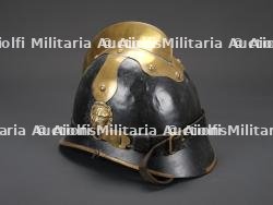 Allemagne, casque de sapeur-pompier bavarois de la fin du XIXe ou du debut du XXe siecle. Germany, Bavarian firefighter helmet, late 19th or early 20th century. — miniature 2