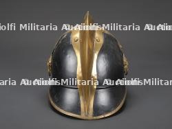 Allemagne, casque de sapeur-pompier bavarois de la fin du XIXe ou du debut du XXe siecle. Germany, Bavarian firefighter helmet, late 19th or early 20th century. — miniature 6