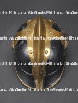 Allemagne, casque de sapeur-pompier bavarois de la fin du XIXe ou du debut du XXe siecle. Germany, Bavarian firefighter helmet, late 19th or early 20th century. — miniature 7