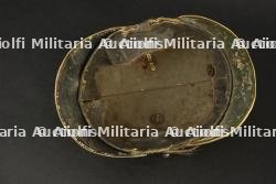 Allemagne, casque de sapeur-pompier avec plaque WF. Germany, firefighter helmet with WF plate. — photo 3