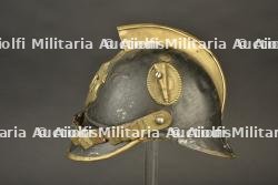 Allemagne, casque de sapeur-pompier avec plaque WF. Germany, firefighter helmet with WF plate. — photo 5