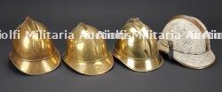 Allemagne, lot de quatre casques de sapeurs-pompiers du debut du XXe siecle. Germany, set of four early 20th-century firefighter helmets. — miniature 3