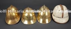 Allemagne, lot de quatre casques de sapeurs-pompiers du debut du XXe siecle. Germany, set of four early 20th-century firefighter helmets. — photo 4