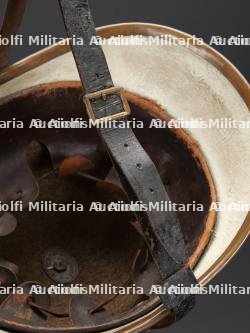 Allemagne, lot de quatre casques de sapeurs-pompiers du debut du XXe siecle. Germany, set of four early 20th-century firefighter helmets. — photo 8