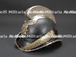 Allemagne, lot de deux casques de sapeurs-pompiers, dont un prussien. Germany, set of two firefighter helmets, including one Prussian example. — photo 9