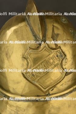 Allemagne, casque de sapeur-pompier de Pfarrkirchen, en Baviere. Germany, firefighter helmet from Pfarrkirchen, Bavaria. — miniature 8