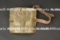 Allemagne, brassard metallique Brandwache. Germany, Brandwache metal armband.